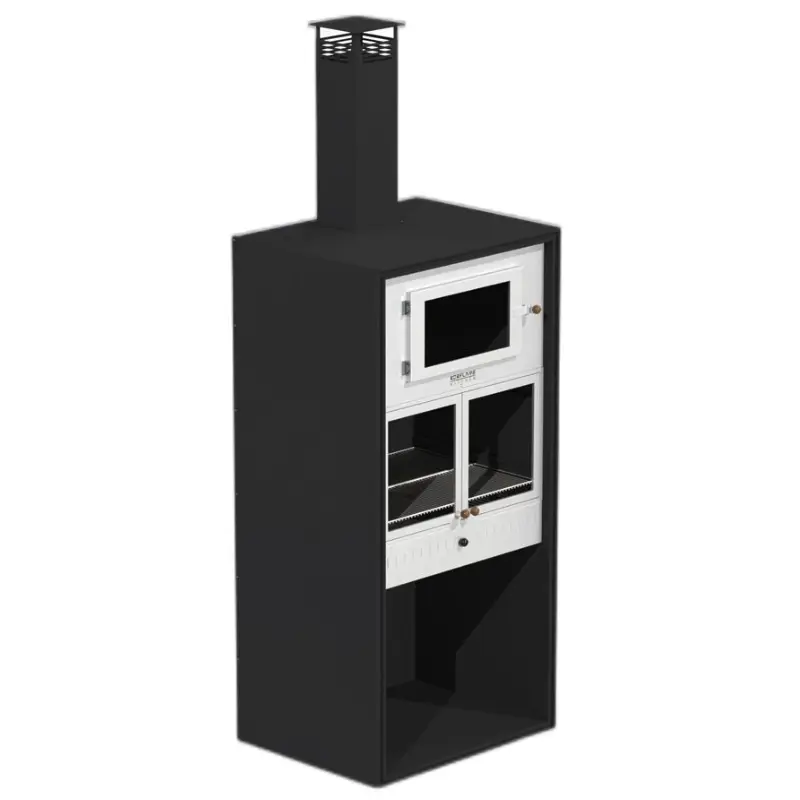Holzbefeuerter Grill und Ofen